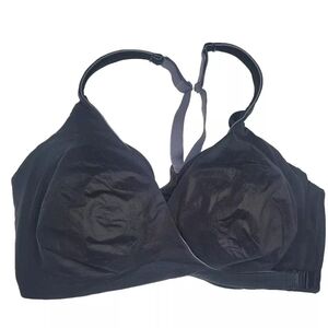 Victoria's Secret VSX Sport Bra. 36DD Black. Racerback. Front Close.